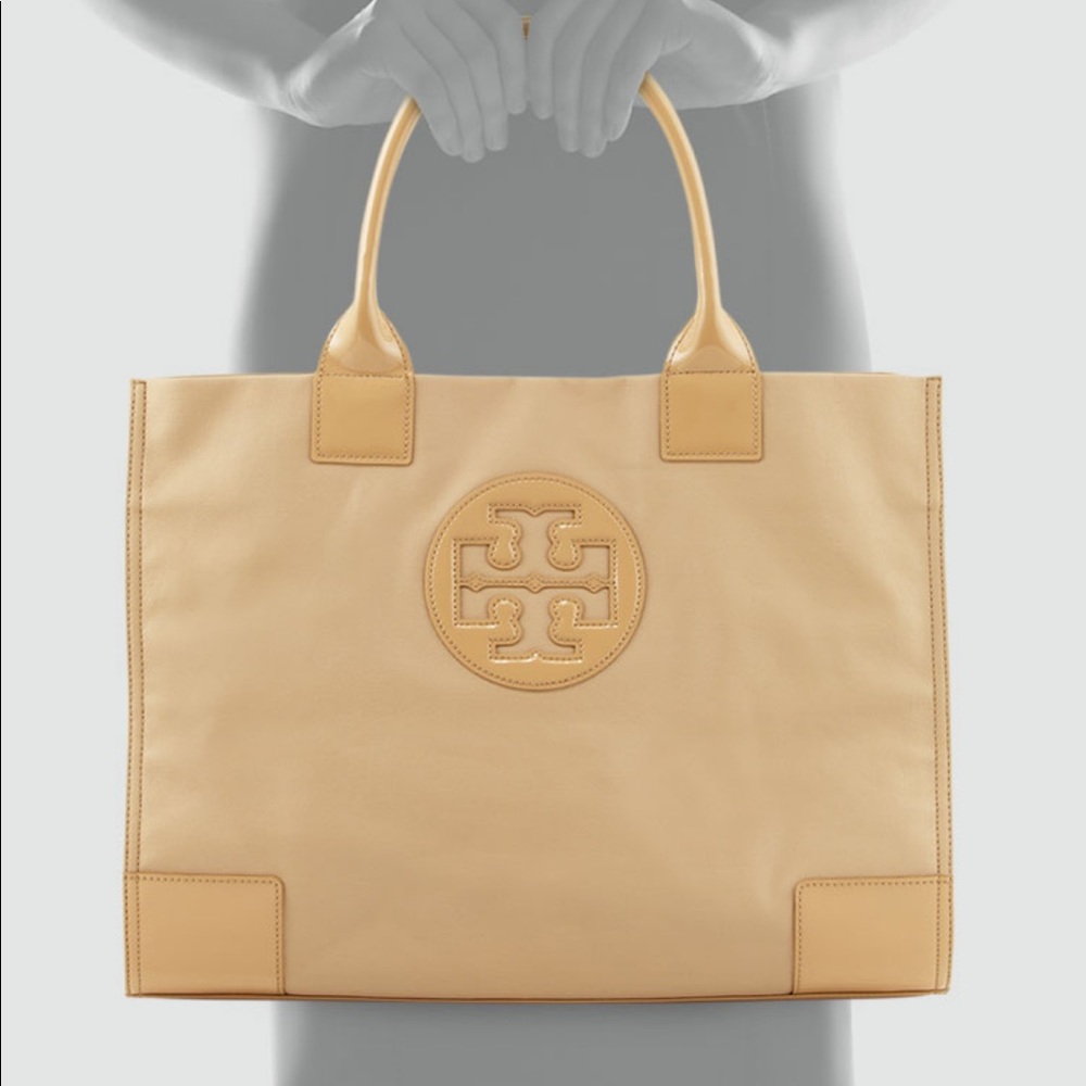 Ella Coated Canvas Tote Bag Camel